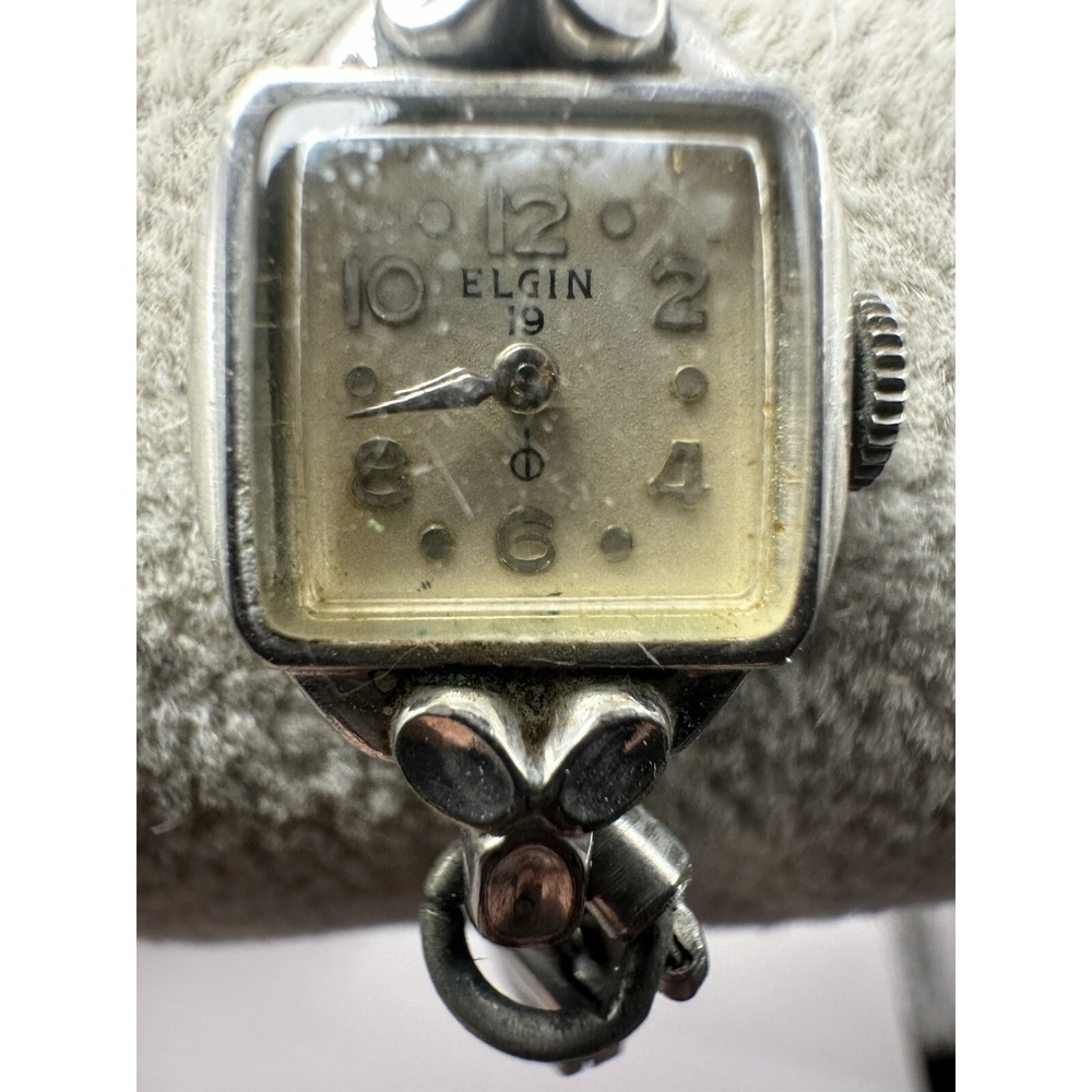 Elgin Vintage Ladies Watch Working Manual‎ Wind 15MM 5.5" Stretch Band B40
